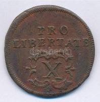 1705. X Poltura Cu "II. Rákóczi Ferenc" (8,99g) T:2 ph.
Hungary 1705. X Poltura Cu "...