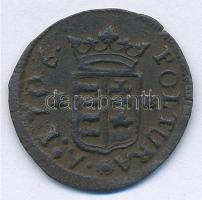 1706K-B Rézpoltúra II. Rákóczi Ferenc (2,36g) T:2,2- Hungary 1706. Poltura Francis II Rákóczi Kremnitz (2,36g) C:XF,VF  Huszár: 1549., Unger II.: 1139.a