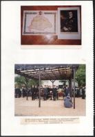 1993 Horthy Miklós újratemetésével és szoboravatásával kapcsolatos fotók, újságkivágások, 3 db papír...