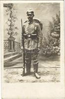 WWI German military, soldier with bayonet. photo (fl)