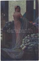 1916 A szerelem istennője / Liebesgöttin / Erotic nude lady art postcard. D.K. & Co. P. 983. s: J. Urban (EK)