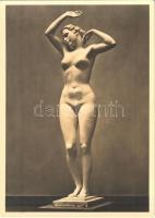 Josef Thorak - Das Urteil des Paris: Hera / Erotic nude lady sculpture. Sculptures of the Third Reich. München, Haus der Deutschen Kunst. Photo Hoffmann