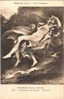 LEntevement de Psyché / Erotic nude lady art postcard. Musée du Louvre. Ecole Francaise. ND Phot. s: Prudhon