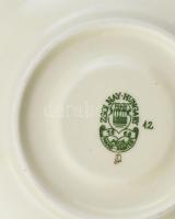 Zsolnay pillangó mintás 12 személyes mokkás készlet. Kézzel festett, jelzett, nagy része hibátlan. P...