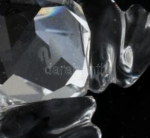 Swaroski üvegfigura, béka, jelzett, hibátlan. m: 1cm