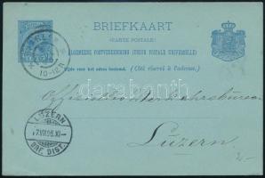 Levél / Postázott, Hollandia 1896