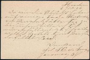 Levél / Postázott Hollandia 1896