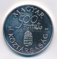 1994. 500Ft Ag "Régi dunai hajók - Carolina" kapszulában, sérült tanúsítvánnyal T:BU 
Ada...