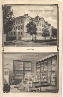 Kőszeg, Ferenc József katolikus főgimnázium, Természetrajzi szertár belső. Art Nouveau (EK)