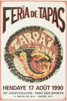 cca 1980-2000 10 db francia és spanyol turisztikai plakát, közte duplummal, vegyes méretben, nagyrés...