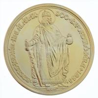 DN "Magyar aranypénzek utánveretben - Szent István jubileumi 100 Pengő" aranyozott Ag emlé...