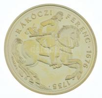DN "Magyar aranypénzek utánveretben - Rákóczi Ferenc jubileumi 40 Pengő" aranyozott Ag eml...