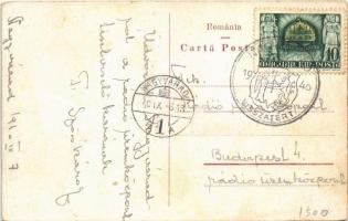 1940 Nagyvárad, Oradea; Egyesülési tér / Piata Unirei / square + "1940 Nagyvárad visszatért&quo...