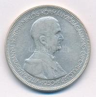 1930. 5P Ag Horthy jobbra Fabulous 12 silver collection műanyag tartóban T:2,2- Adamo P8