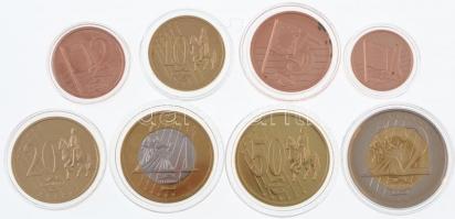 Vatikán 2004. 1c-2E (8xklf) próbaveret forgalmi sor T:1 Vatican 2004. 1 Cent - 2 Euro (8xdiff) trial strike coin set C:UNC