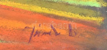 Jándi D jelzéssel: Táj. Pasztell, papír. Lap széle vágott. 35×50 cm