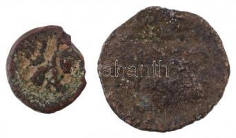 Romai Birodalom II. Philippus és Antoninus Pius Br érme nagyon gyenge állapotban T:3,3- Roman Empire Philippos II and Antoninus Pius Br coins in poor condition C:F,VG