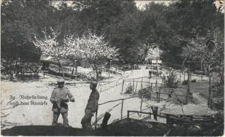 1916 In Ruhestellung nach dem Kampfe / WWI German military, soldiers after battle (EK)