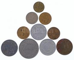 Románia 1930-1955. 10db klf érme T:vegyes Romania 1930-1955. 10pcs of diff coins C:mixed