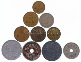 Románia 1906-1954. 10db klf érme T:vegyes Romania 1906-1954. 10pcs of diff coins C:mixed