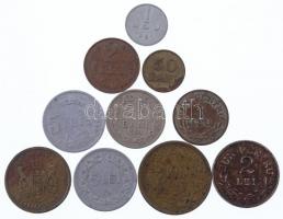 Románia 1924-1954. 10db klf érme T:vegyes Romania 1924-1954. 10pcs of diff coins C:mixed