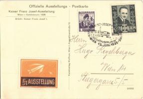 Franz Joseph I of Austria. Kaiser Franz Josef-Ausstellung Wien Schönbrunn 1935 s: Brüch + So. Stpl. ...