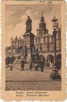 Kraków, Krakau, Krakkó; Pomnik Mickiewicza / Mickiewicz-Monument (EK)