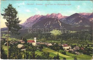 1916 Haus (Steiermark), mit der Dachsteingruppe / general view with mountains (EK)