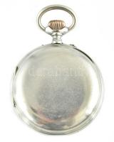 Révéil & Avertisseur Brévet 10461 ébresztős zsebóra fém tokkal, jelzett számlappal (hajszálreped...