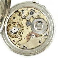 Révéil & Avertisseur Brévet 10461 ébresztős zsebóra fém tokkal, jelzett számlappal (hajszálreped...