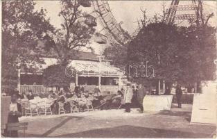 1918 Wien, Vienna, Bécs; Prater, Kaisergarten / amusement park, café, inn, ferris wheel (EK)