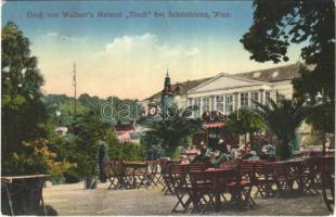 Wien, Vienna, Bécs; Gruß von Wallners Meierei Tivoli bei Schönbrunn / café and restaurant (EK)
