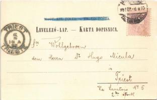 1898 Zagreb, Zágráb; Maksimir / park, lake, boat (EK)