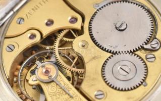 /Zenith Mih. L. Petkovich Beograd fém tokos vasutas zsebóra. Jelzett számlap, tok, szerkezet, szerke...