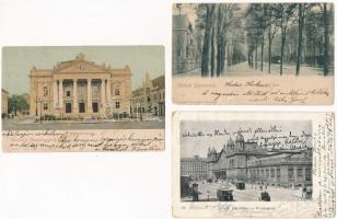 15 db régi magyar és történelmi magyar város képeslap / 15 pre-1945 Hungarian and Historical Hungarian town-view postcards