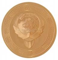 DN "Kuwait Municipality" aranyozott fém emlékérem (65mm) T:1- (PP) kis patina
ND "Ku...