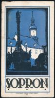 1933 Sopron, fotókkal illusztrált turisztikai prospektus, Goldschmied Sándor Nyomda, szakadásokkal, 10 p.