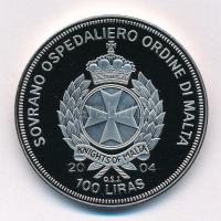 Máltai Lovagrend 2004. 100L Cu-Ni "Litvánia az EU-ban" T:PP 
Sovereign Order of Malta 200...