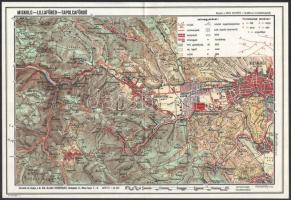 1931 Miskolc-Lillafüred-Tapolcafürdő térképe, részlet a Bükk hegység turistatérképéből. 1 : 50.000, tervezte és kiadja a M. Kir. Állami Térképészet, jó állapotban, 33x23 cm