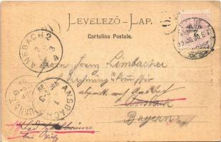 1899 Fiume, Rijeka; Molo Adamich / pier, steamships (EK)