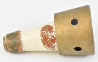 Shastock trombita hangtompító. Karton, parafa, Jelzett. 18 cm