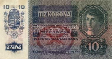 1915. 10K piros "Deutschösterreich" fny-sal T:I- foltos