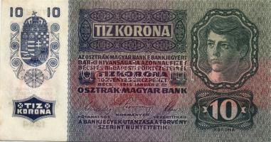1915. 10K piros "Deutschösterreich" fny-sal T:I- foltos