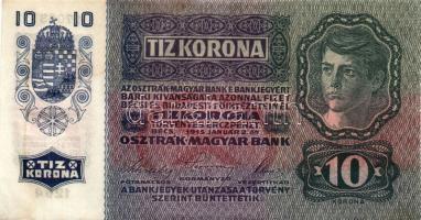 1915. 10K piros "Deutschösterreich" fny-sal T:I- foltos