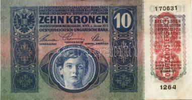 1915. 10K piros "Deutschösterreich" fny-sal T:I- foltos