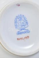 Herendi porcelán, öblös felfelé szűkülő forma, Apponyi purpur díszítéssel. Jelzett, hibátlan.
m: 20...