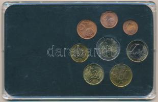 Görögország 2002-2006. 1c-2E (8xklf) forgalmi szett műanyag tokban T:1,1-
Greece 2002-2006. 1 Cent ...