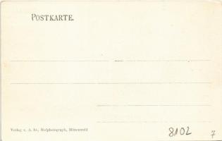 Mittenwald, Isartal m. Reiterspitze / valley, mountains. Verlag v. A. Iri, Hofphotograph