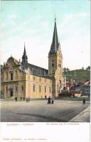 Ljubljana, Laibach; Sv. Jakoba trg / St. Jakobsplatz / square, church