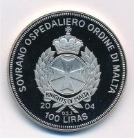 Máltai Lovagrend 2004. 100L Cu-Ni "Dánia az EU-ban" T:PP 
Sovereign Order of Malta 2004. ...